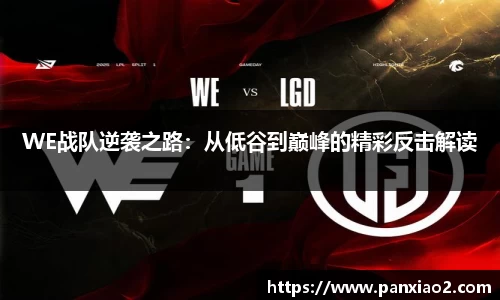 WE战队逆袭之路：从低谷到巅峰的精彩反击解读