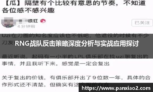 RNG战队反击策略深度分析与实战应用探讨